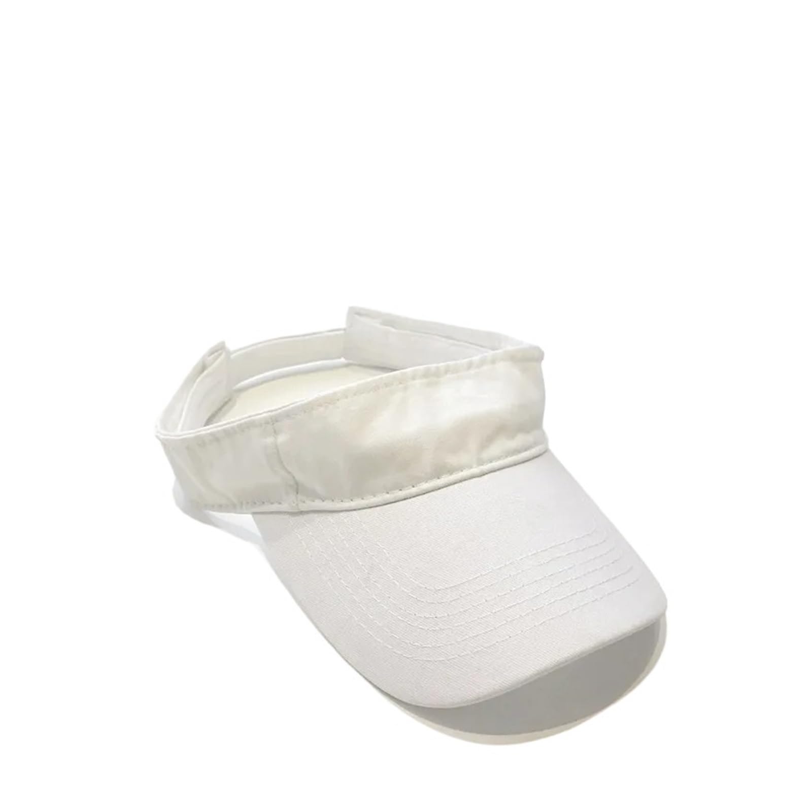 Generico Berretto da golf spiaggia con visiera parasole in cotone lavato | White