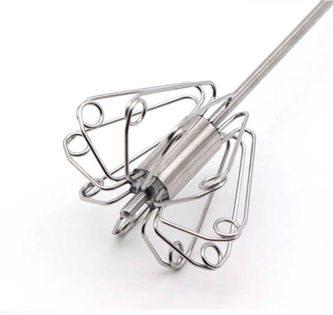 Batidor Varillas Cocina Batidora Manual De Acero Inoxidable For El Hogar, Batidor De Huevos, Espumador De Leche, Herramienta Multifunción, Utensilios De Cocina Barillas Batir Batidor De Huevo(White)