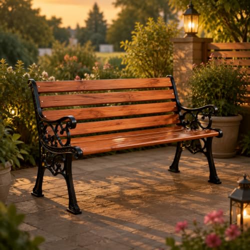 kaushalendra Heavy Duty Garden Patio Bench for Indoor/Outdoor - 3...
