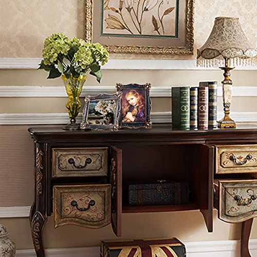 Beneray Vintage Black Picture Frame 5X7 Inch, Luxury Antique Photo Frames With Glass Front, Antique Golden Border, Horizontally Or Vertically Tabletop Wall Hanging,For Photo Displays Gift Ideas #TOP6