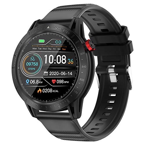 Smart Watch Fitness Tracker with Blood Pressure Heart Rate Sleep Monitor Multisport GPS Running Watch for Man Woman, Smartwatch for Android iOS Phone Full-Screen Touch IP68 Waterproof Watch