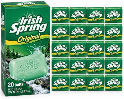Irish Spring bar Soap (20/4 Oz Net Wt Oz), Original, 74 Ounce (Pack of 1)