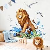 Zoom IMG-2 tanlaby adesivi murali animali leone