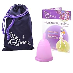 Me Luna Menstruatiecup zacht, steel, roze, maat M
