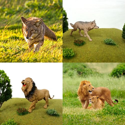 QuarenDen African Rainforest Diorama Animals, Model Scenery Kit, 16PCS, Rainforest Diorama Supplies for Kids School Projects Party Favors Birthday Presents - Image 3