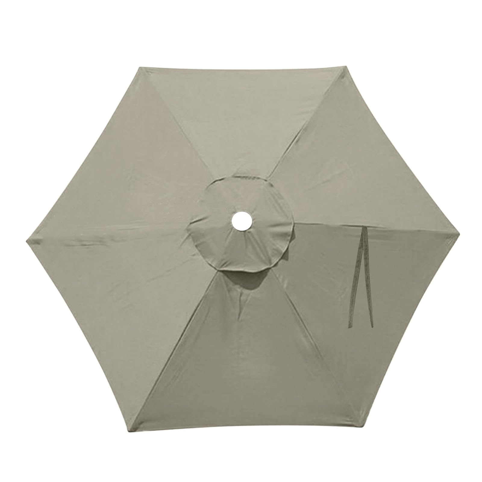 ACESOME Replacement Parasol Canopy, Garden Parasol Covers, 2.7M/3M+6 Arms/8 Arms Replacement Umbrella Top Fabric cover, Sun Parasol Umbrella (Light brown, 2m+6 arms)