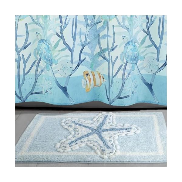   Avanti-Linens-Bath-Rug-Soft-Absorbent-Bath-Mat-with-Non-Skid-Backing-Sealife-Home-Decor-Ocean-Friends-Collection-20-x-30