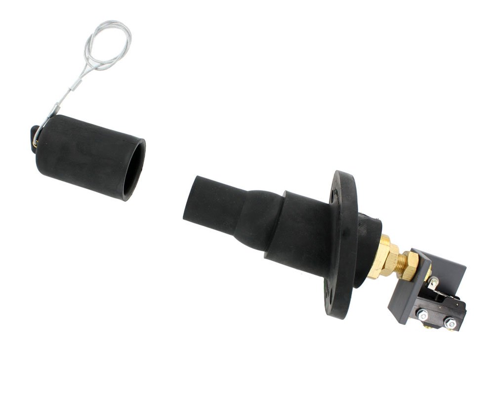 Leviton 22R28-E 22 Series Cam-Type, 15 Degree Female Panel Ball Nose, Threaded Stud with Micro switch, Cable Range 250 to 750 MCM, Black-image-45