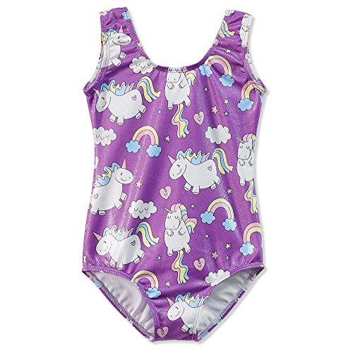 Toddler Girls Gymnastics Leotards Unicorn Purple 2t 3t Baby Girls Kids Children