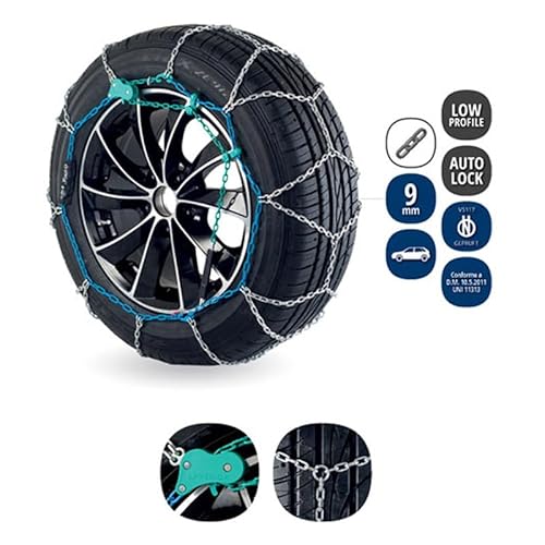 Veriga PC9 030 COMPACT Schneeketten PKW Einfache Montage Ketten aus Metall Für verschiedenen Reifengrößen