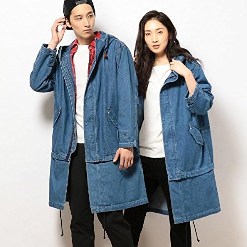 Amazon パープル イエローメンズ Purple Yellow 2wayデニムモッズコート インディゴ 62 S コート ジャケット 通販