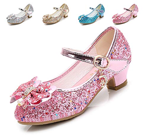 Zapatos De Vestir Blancos Para Niñas, Zapatos De Vestir Con Tacones Para Niña De Flores, Zapatos Mary Jane Para Niñas Y Niños Pequeños, Zapatos De Pascua Elegantes Blancos Para Niñas Para