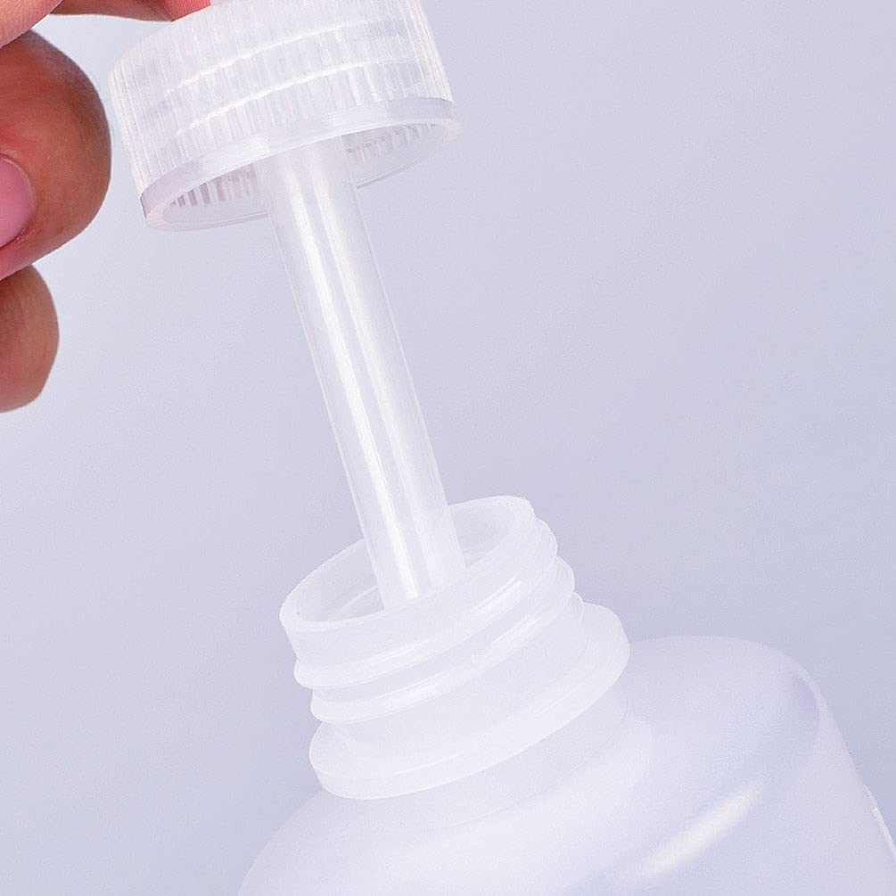 Weiße Kunststoff-Quetschflasche 250 Ml Mit Spitzer Düse – Perfekt Für Tattoo, Labor & Haushalt