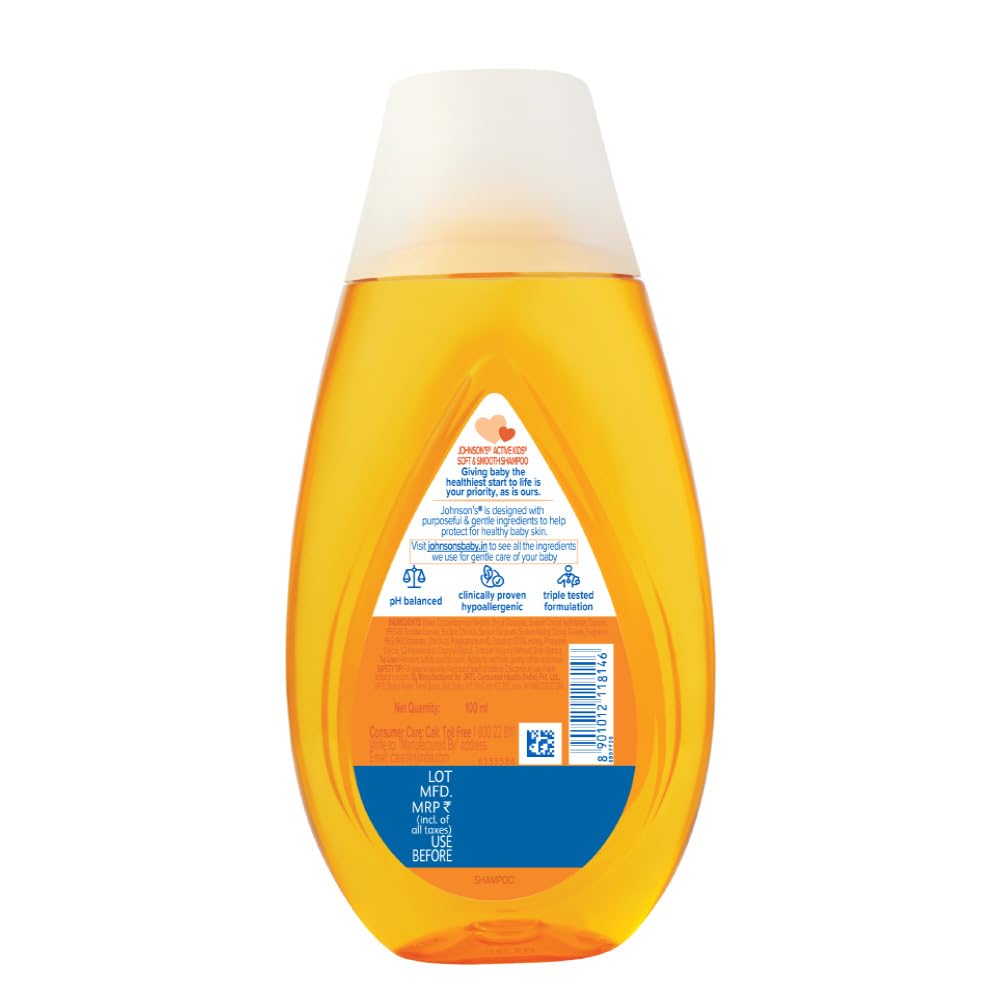 Johnson's Baby Active Kids Soft and Smooth Shampoo, 100ml - Image 2 thumbnail
