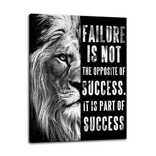 Shang Pin Inspirational Wall Art For Office Wall Decor Modern Theme Motivational Canvas Prints Wall Art Poster Home Bedroom Living Room Wall Decor Artwork… (Fail Ure, 15 X 12 Inch) #TOP7
