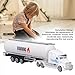 JTLB Oil Tanker Trailer Toy, Heavy Duty Realistic Look Alloy Hauler Car Toys Vehicle,Simulation Diecast Tanker Truck, Toy Trucks for Kids