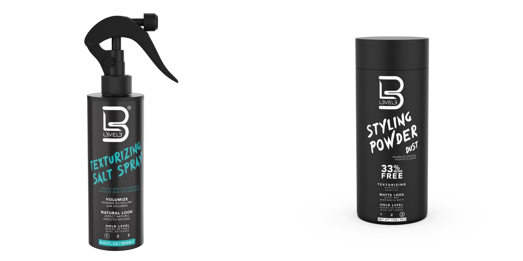 L3 Level 3 Styling Powder Sea Salt Spray Bundle