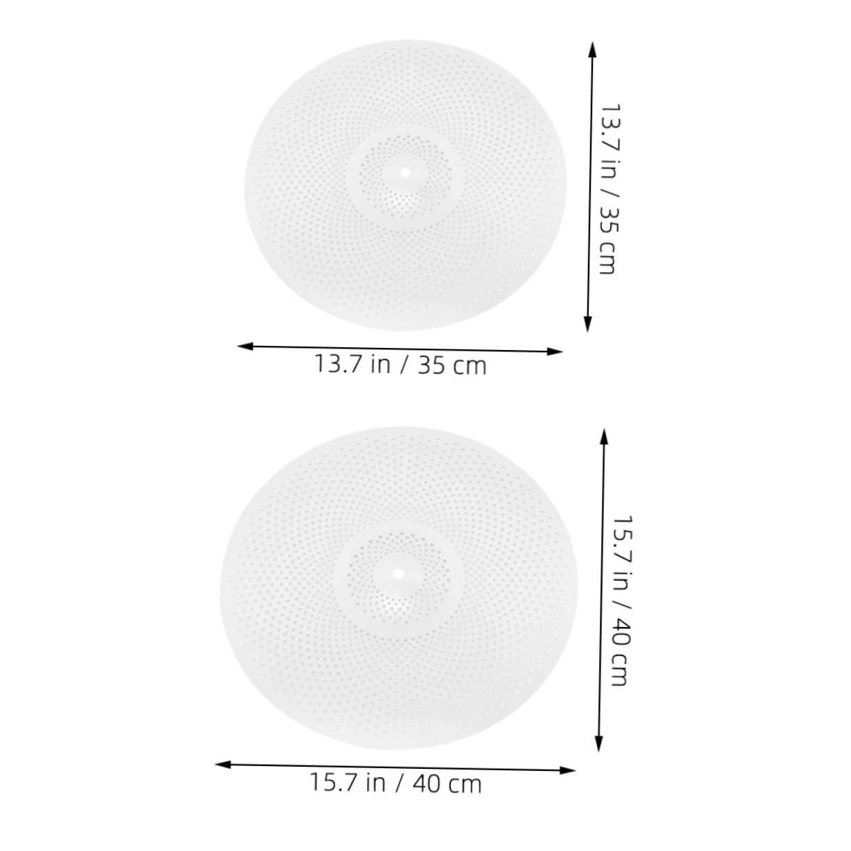 ERINGOGO Piatti per Batteria Silenziosi 2 Pezzi in Lega Leggeri e Facili da Montare Kit Piatti Muto Percussione Argento per Batteria Acustica