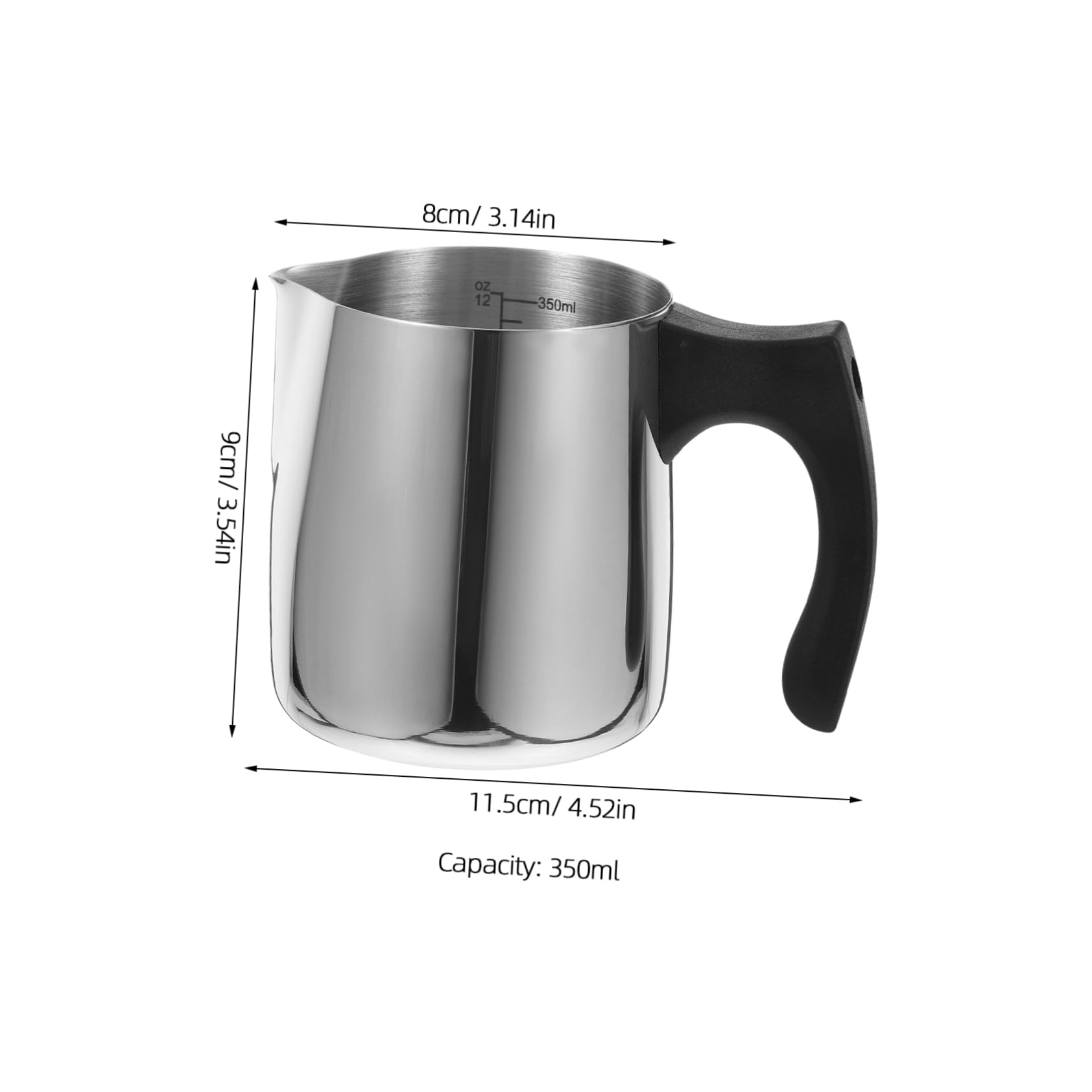 OFFSCH Latte Art Cup: Stainless Steel Wax Melting Beaker Versatile for Home Professional Use
