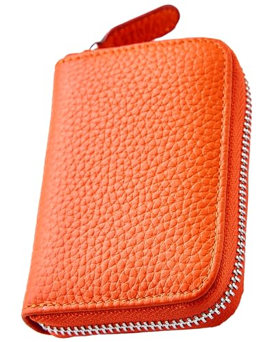 [STREAM] 【高見えする】 クレジットカードケース カード入れ 本革 革 大容量 メンズ レディース スキミング防止 じゃばら (キャロットオレンジ)のサムネイル