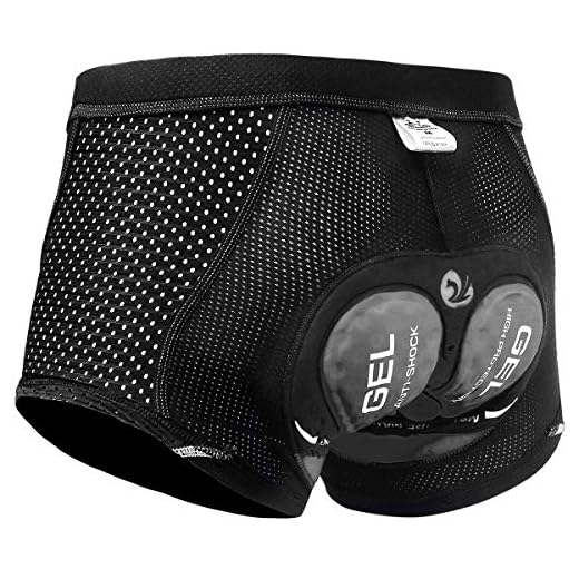 X-TIGER Hombres Ropa Interior de Bicicleta con 5D Gel Acolchado MTB Boxer Ciclismo Pantalones Cortos
