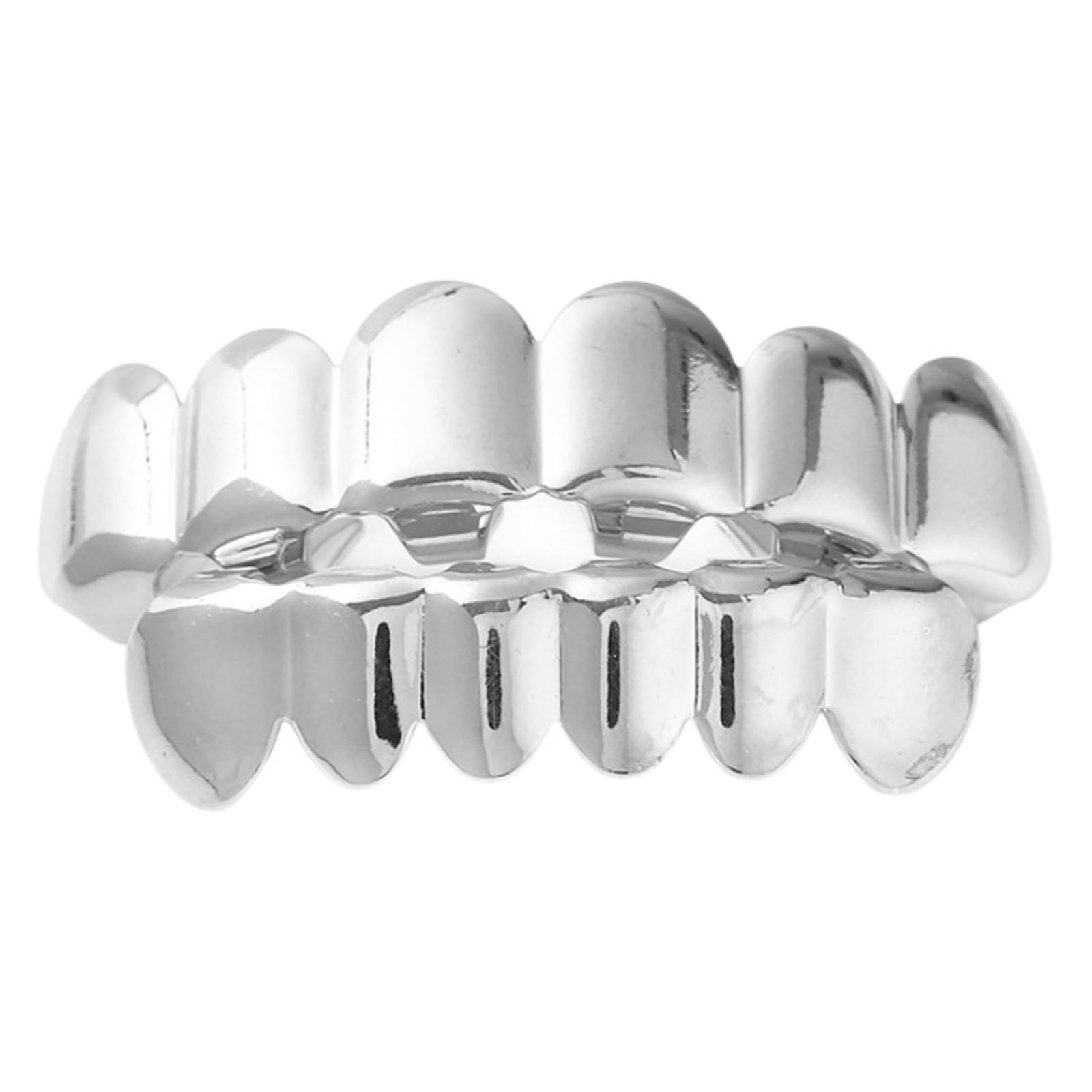 Hip Hop Removable Mouth Grillzs Set Top And Bottom Tooth Caps Comfortable Dentals Grills For Party And Music Festivals