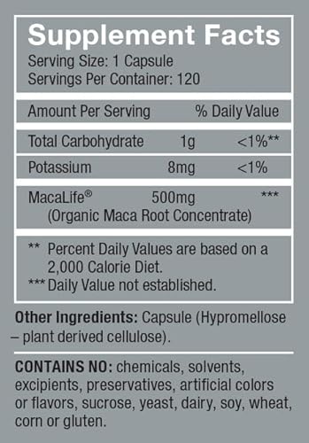 Femmenessence Macalife – Clinically Proven For Perimenopause, Women’s Natural Hormone Balance Supplements, Relief Of Hot Flashes, Night Sweats, Mood Swings, Dryness, 240 Maca Capsules, 120-Day Supply #TOP1