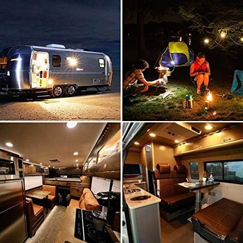LEMENG BA15D LED bulbs used in a travel trailer and for outdoor camping