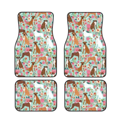 Alfombrillas de coche para evitar manchas en el suelo protector de neopreno de perro bóxer