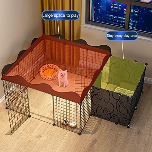 Parc pour chat et grand chenil modulable pour petits animaux