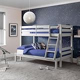 merlin little druid boy MDF, Bois Julian Bowen Lit superposé Triple Merlin - Gris Tourterelle