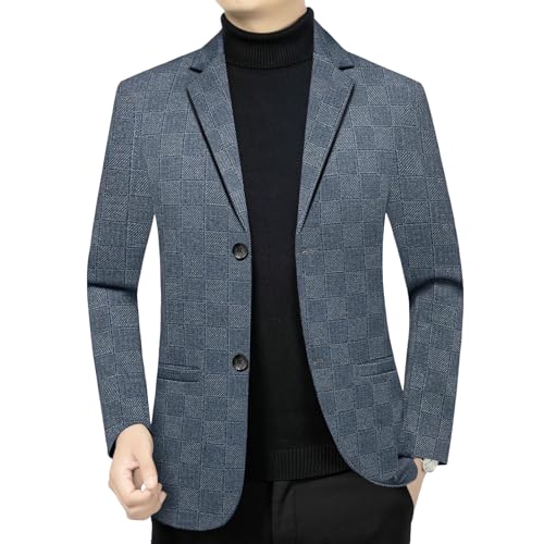 Blazer d'affaires en tweed homme vêtement printemps automne