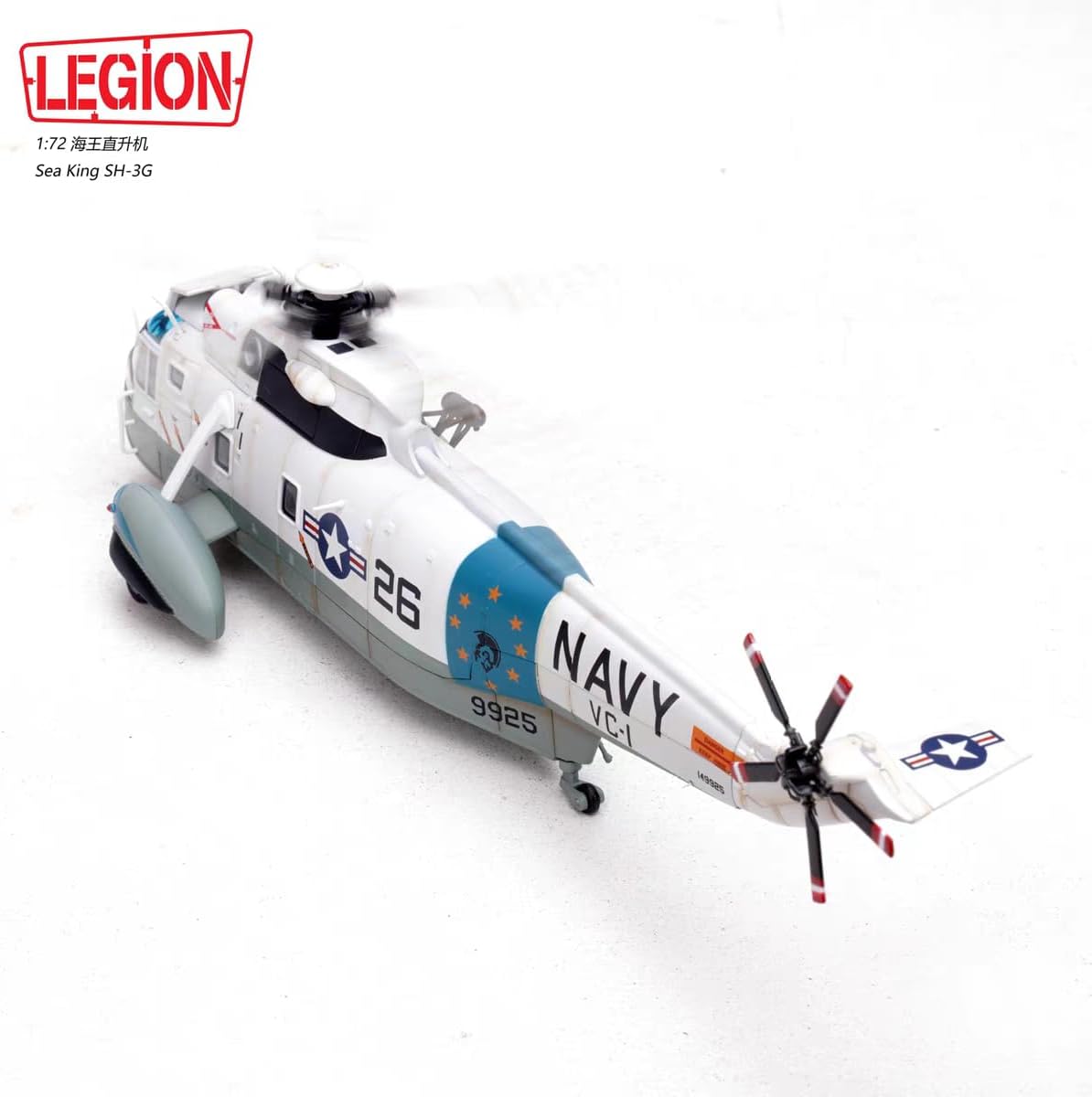 Panzerkampf Legion 14055LC SH-3G Sea King VC-1 Helicopter Hawaii 1/72 Diecast Model New in Stock