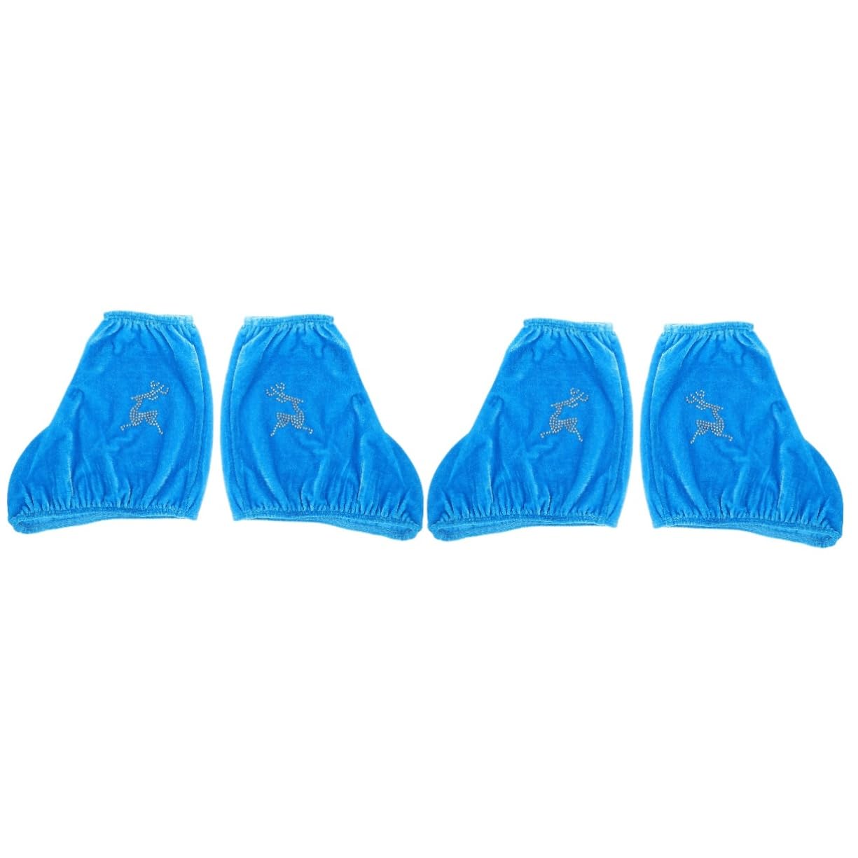 TOYANDONA Cubierta De Zapato para Patinar Protector De Botas De Patinaje Patines De Hielo Cubiertas De Patines Protector De Arranque Portátil Tela De Terciopelo Blue