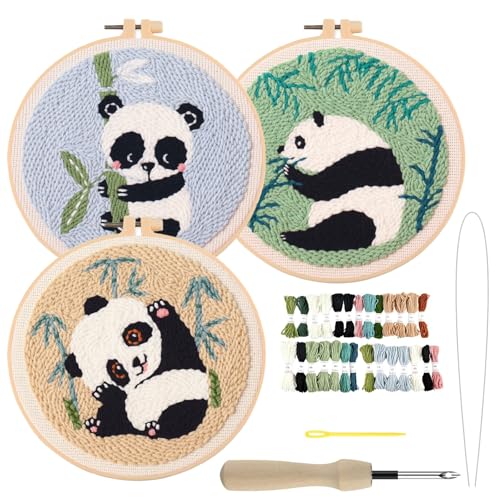 Punch needle kit débutant pour s'initier au DIY créatif à la maison