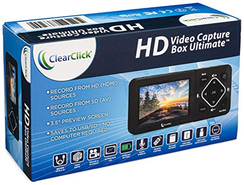 ClearClick HD Video Capture Box Ultimate - Capture and Stream Video from HDMI, RCA, VHS, VCR, DVD, Camcorders, Hi8 - Thumbnail 6