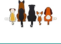 Vista 10 de GEGUTON Dogs Design - Llavero montado en la pared, acero, negro, con 2 tornillos, organiza llaves, decora el hogar, gran regalo para los amantes