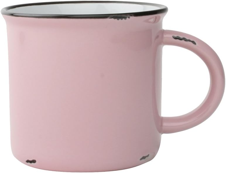 Tinware Mug in Pink - Set of 4