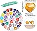 UU UNIHOM 100PCS Natural Heart Stone Healing Crystal Palm Gemstones Wholesale Assorted Set Bulk Crystals Rock Real Gemstones Hearts for DIY Meditation Decor Gifts and Chakra Reiki Balancing 0.8 inch