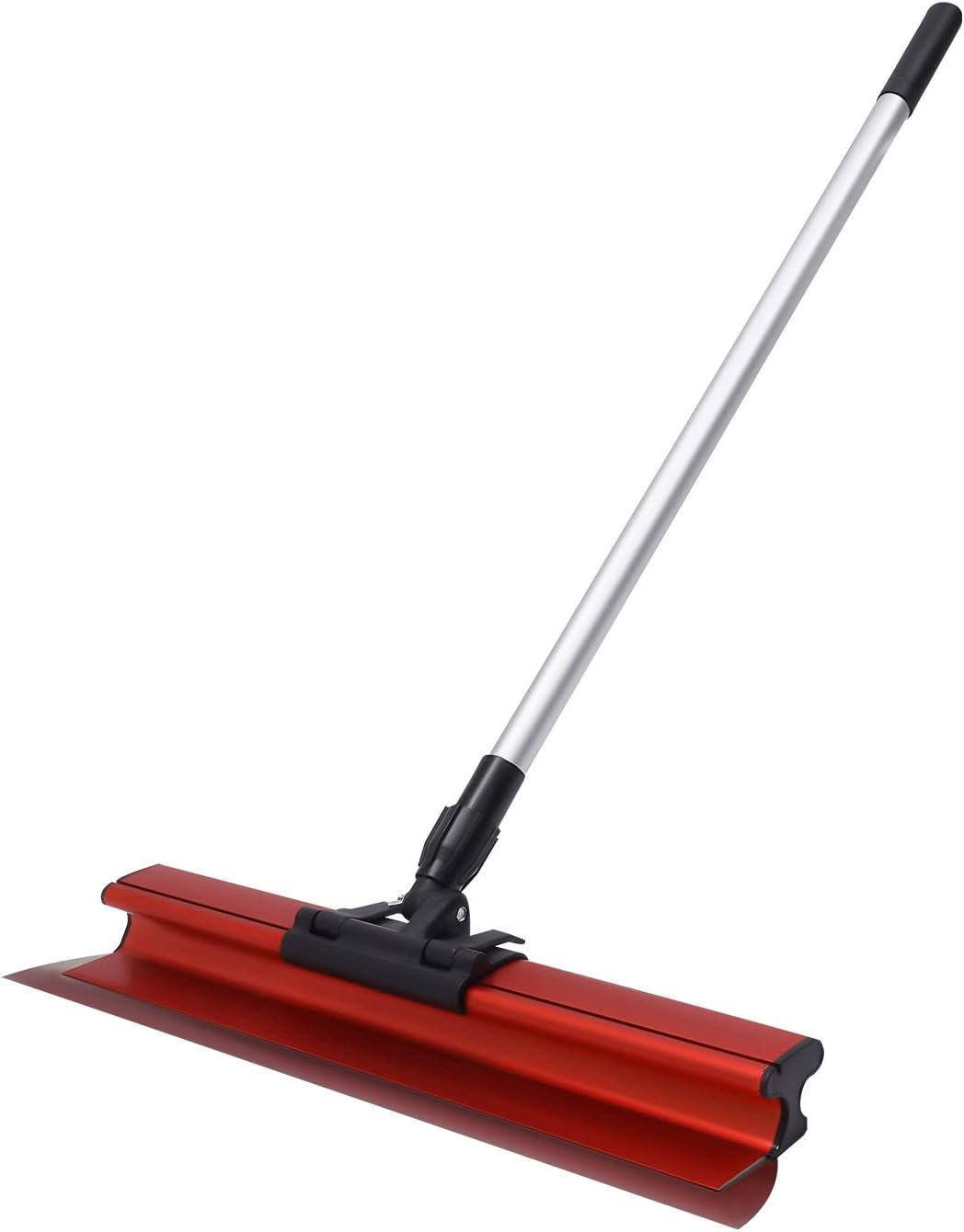 Skimming Blade, Aluminum Stainless Steel Drywall Skimming Blade with 40, 60, 80cm Blades and 35.4"-63" Extension Handle, Manual Drywall Tools for Drywall Mud, Plaster Red+Black+Silver