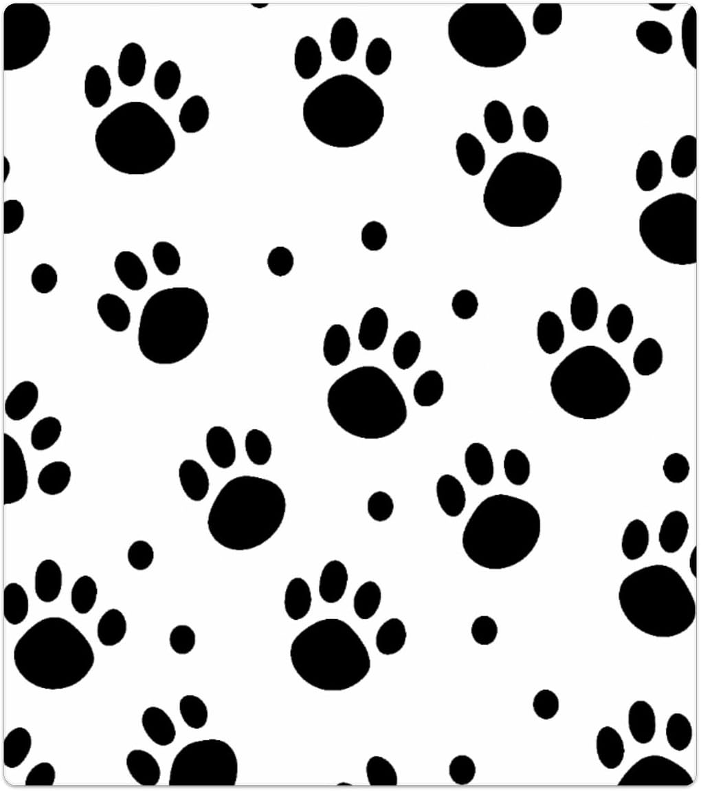 Paw Print Dishwasher Cover Magnet, Reusable Decorative Refrigerator Magnet Appliance Cover Protector Kitchen Decor 21x26 Inch