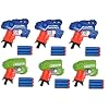 Big Bag of Dart Guns! Mini Foam Dart Blasters Birthday Party Favors (6 Pack)