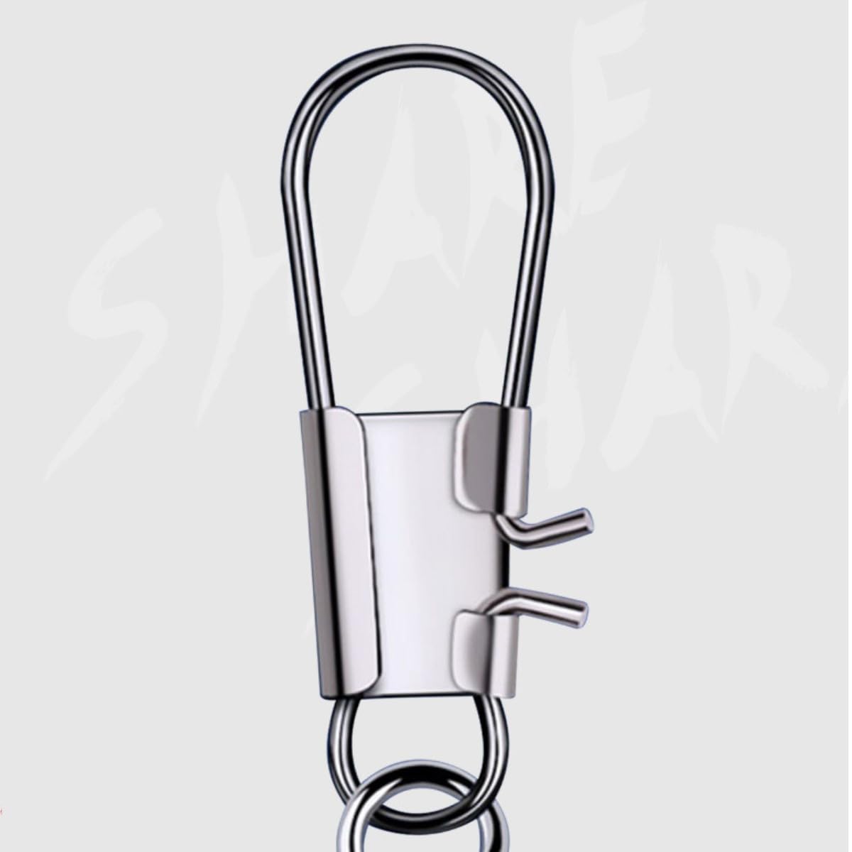 HOUSON 100PCS Fishing Swivels Kit, Fishing Swivels Fishing Barrel Swivels Fishing Swivel with Carabiner 3.5CM - Image 4