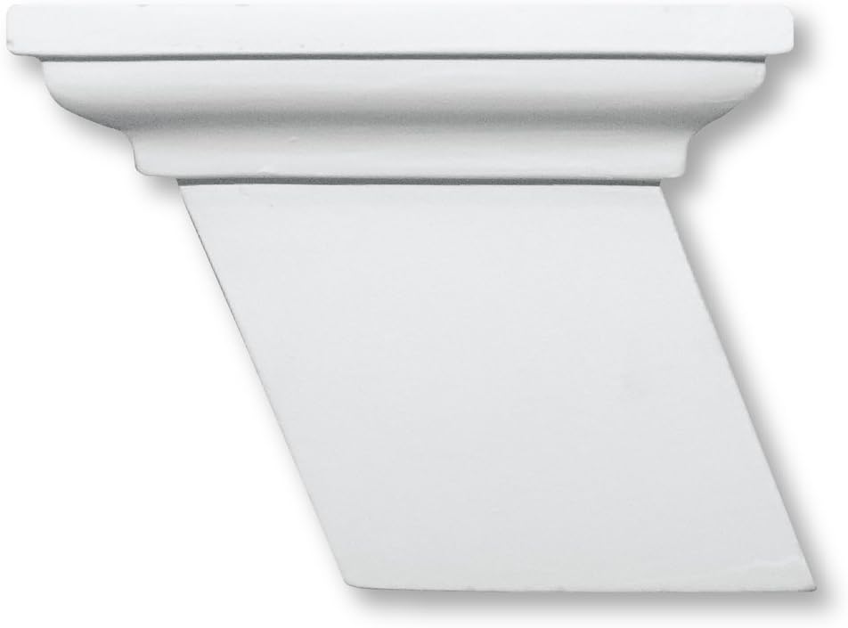 HDP Moldings 3-3/4" Height x 4-7/8" Width x 7-15/16" Depth, Polyurethane Modillion Right Pitch 5/12 (for use with modillion trim #10259)