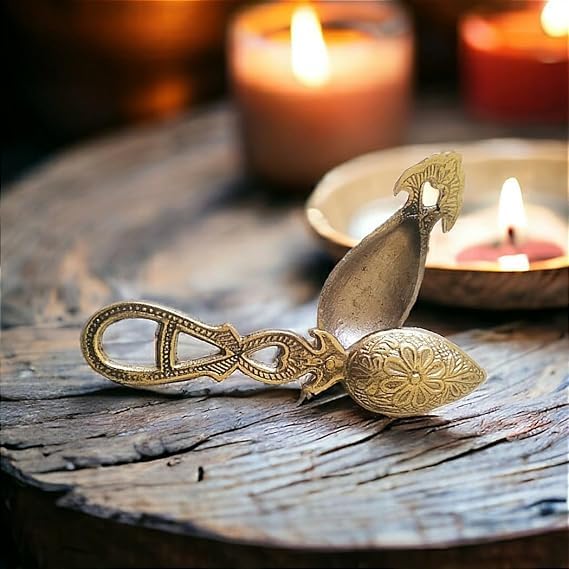 PITAL NAGRI ECRAFT presents Handmade Pure Brass Kajrota Kajal Dani,Kajal Pati,kajal Box for Baby and Women its only Holder without Kajal Unit - Pack of 1, Gold,-image-23