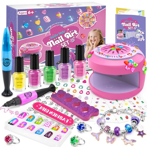BATTOP Kids Nail Polish Set for Girls - Kids Nail