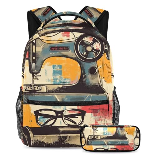Machine à coudre sac à dos de voyage et grand cartable étudiant