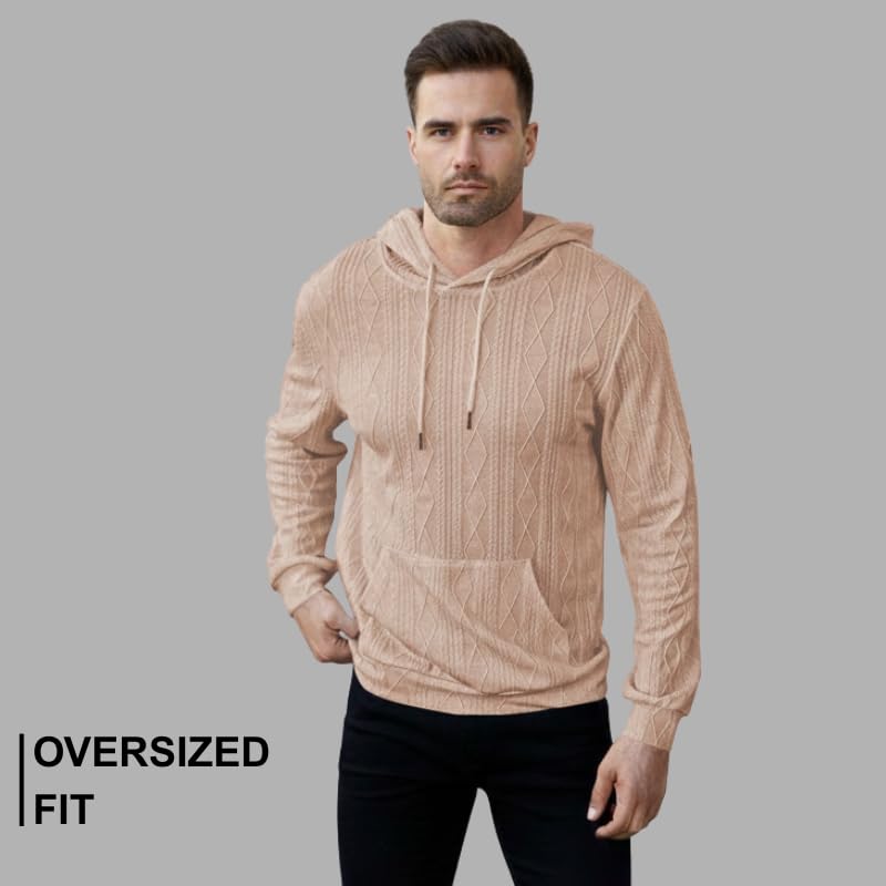 Image of Leriya Fashion Hoodie for Men Stylish |Oversized Hoodie for Man |Sweatshirt for Mans with Hoodies|Sweatshirts for Man Kangaroo Pocket & Drawstring