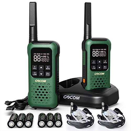 Walkie Talkies For Adults Long Range, Two Way Radios,Camping Waterproof Ip67,Frs, Vox Hands-Free,Noaa Weather Alert 22 Channels, Walkie Talkie For Outdoor, Flashlight & Sos Emergency Lamp, Gocom G9 #TOP11