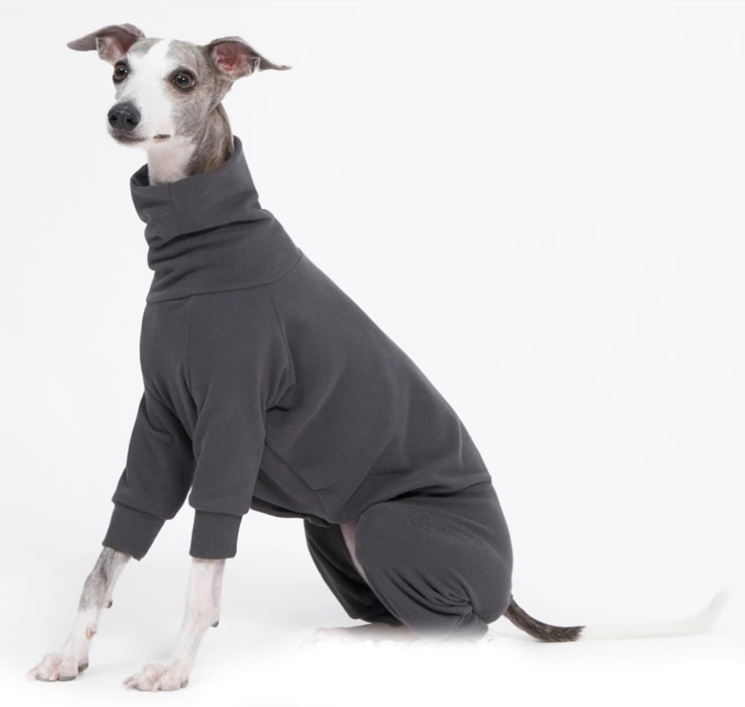 Kuscheliger Baumwoll-Einteiler Hundebekleidung Hundemantel Fleece Für Italienische Windhunde, Whippets, Superweicher, Warmer Schlafanzug Und Overall